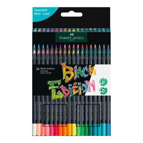 Estuche L Pices De Color Black Edition Faber Castell Cajas Y Sets