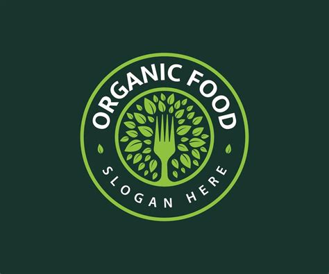 Modern Organic Food Logo Template 11074752 Vector Art at Vecteezy