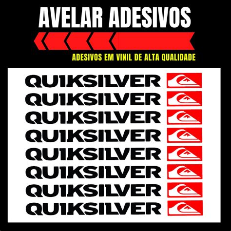 Kit Adesivo Quiksilver Cada Adesivo Cmx Cm Ideal Para Colar