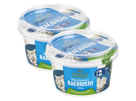 Pohjolan Juustola Laktoositon Raejuusto 2 Kpl Lidl Suomi Specials