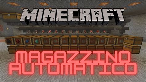 Minecraft Ita 13 Il Magazzino Automatico è Pronto Youtube