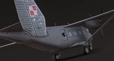 3D Model PZL M28 Bryza Skytruck VR AR Low Poly CGTrader