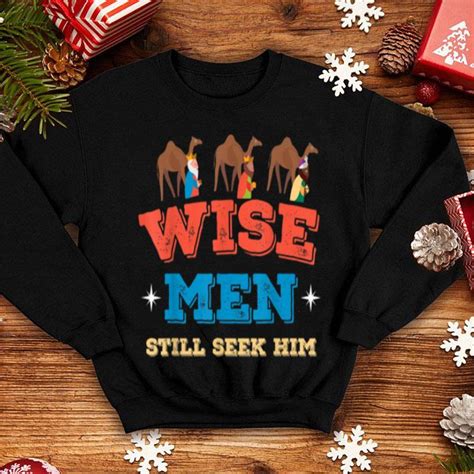 Pretty Wise Men Still Seek Him Christian Faith Christmas Holiday Sweater Hoodie Sweater