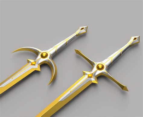 D File Lumine And Aether S Traveller S Sword D Printable Model To