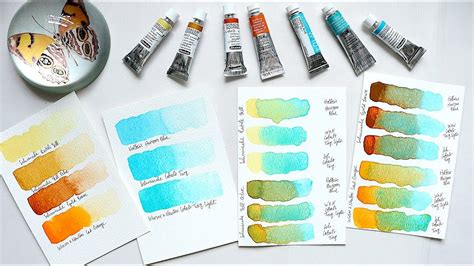 Jackson S Watercolour Haul Swatches Schmincke Winsor And Newton Holbein Youtube Turquoise