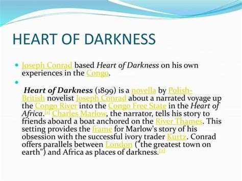 Heart Of Darkness Ppt