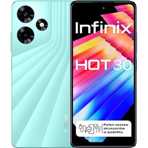 INFINIX Hot 30 8 256GB 6 78 90Hz Zielony X6831 Smartfon Niskie Ceny I Opinie W Media Expert