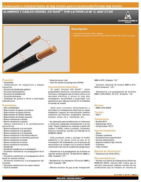 PDF Forrado baja tensión ALAMBRES Y CABLES Construcción e