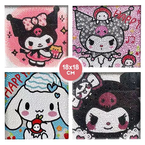 Cm Diy Diamond Painting Kit Cartoon Sanrio Cinnamoroll Kuromi