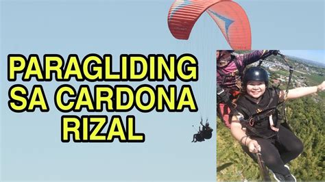 Murang Paragliding Adventure Sa Cardona Rizal Paragliding Youtube