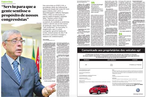 Sindjusti A Em Entrevista Ao Jornal O Popular Presidente Eleito Do