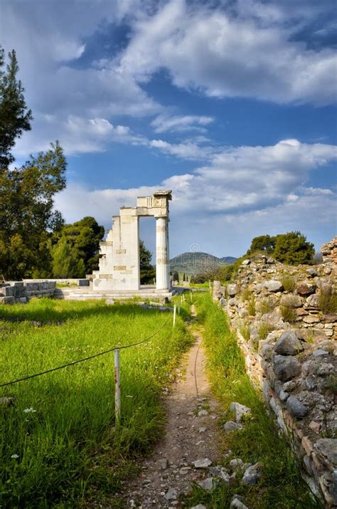 Sitio Arqueol Gico De Asklipieion En Epidaurus Foto De Archivo Imagen