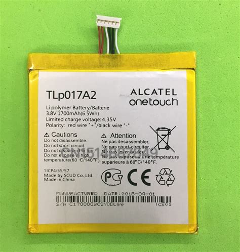 1700mAh Original TLp017A2 Battery For Alcatel One Touch Idol Mini OT