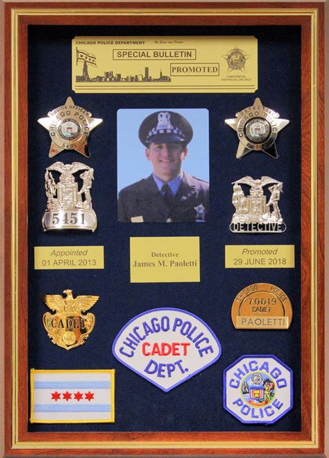 Law Enforcement Shadow Box Ideas