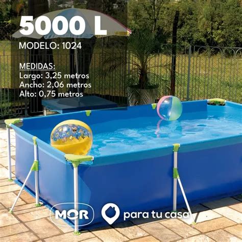 Pileta De Lona Estructural Rectangular 5000 Lt Mor Ct En Venta En