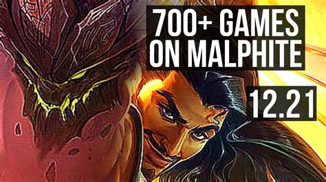 MALPHITE Vs AKSHAN MID 6 1 5 1 8M Mastery 700 Games KR Diamond