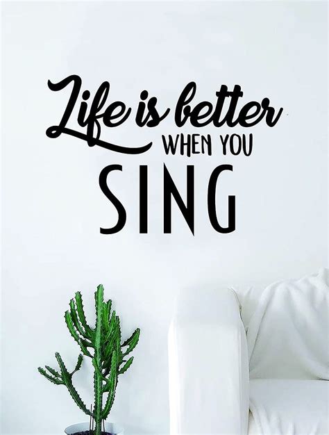 Sing Quote Decal Sticker Wall Vinyl Art Amazon Sing Hom Hd Phone