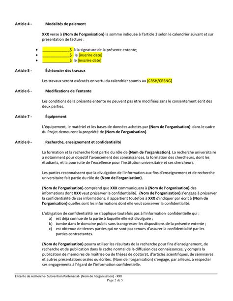 Exemple De Contrat De Recherche Doc Pdf Page 2 Sur 5