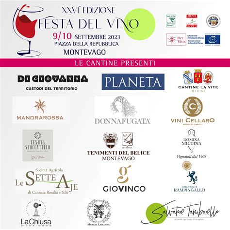 Festa Del Vino A Montevago 9 E 10 Settembre Cultura Spettacoli