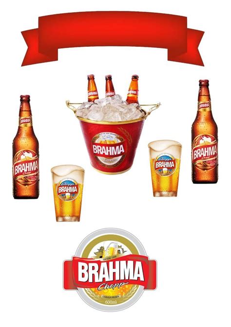 Topper Brahma 2 Brahma Bolo Moana Pilsen Cake Toppers Dada George