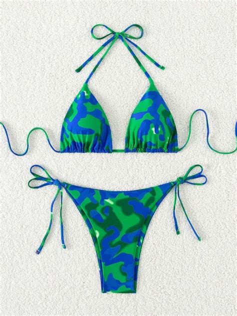 Cocoslay Tie Dye Micro Bikini Women Swimsuit Sexy Bikinis Sets Lace