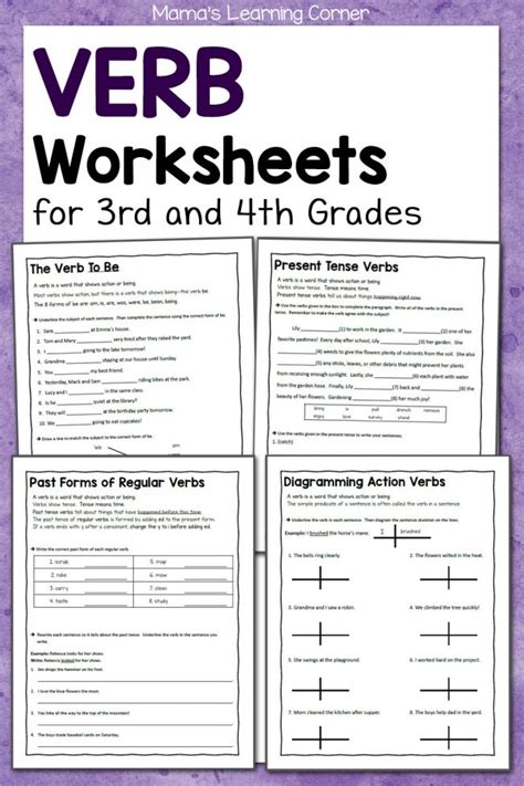 Verb Worksheets For Grade 3 - prntbl.concejomunicipaldechinu.gov.co