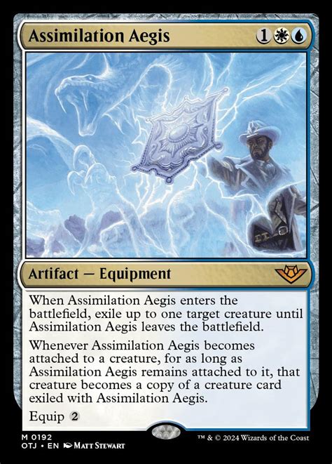 Assimilation Aegis Outlaws Of Thunder Junction Foil Standard Card