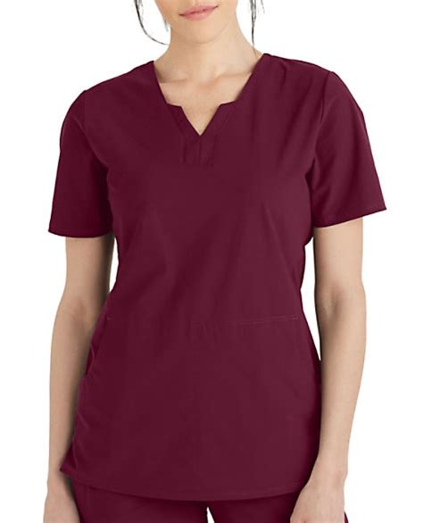 Greys Anatomy Edge Axis Split Neck Scrub Top Scrubs And Beyond