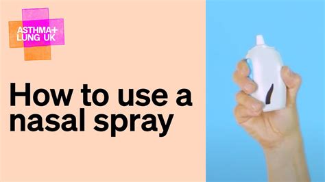 How To Use A Nasal Spray Youtube