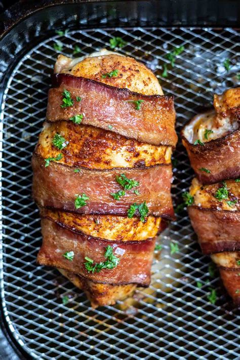 Air Fryer Bacon Wrapped Chicken Breast Tasty Air Fryer Recipes