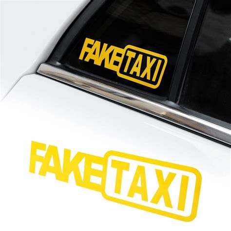 Sticker Auto Fake Taxi Amo Stickers