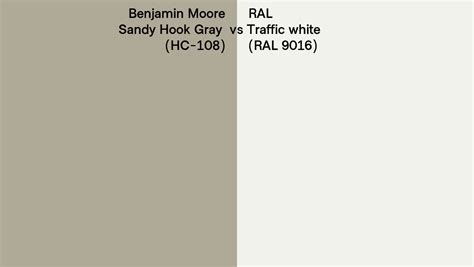 Benjamin Moore Sandy Hook Gray Hc Vs Ral Traffic White Ral