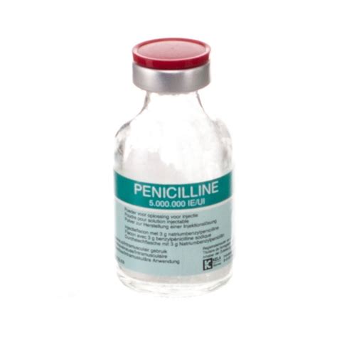 Penicilline 100x1vial 5.000.000 Ie kopen - Pazzox, online apotheek