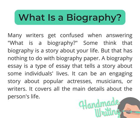 How to Write a Biography Essay and Get an A+ - Handmadewriting.com