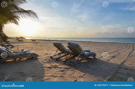 Relaxing Chairs At The Seaside Luxury Resort Stock Image Image Of