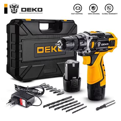 Беспроводная дрель-шуруповерт DEKO, 12 В/16 В/20 в | AliExpress