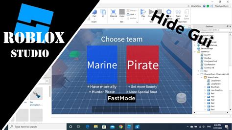 GIVEAWAY How To Make Change Team Hide Gui In Your Game ROBLOX