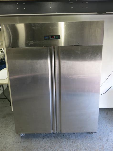 Adexa Stainless Steel Double Door Commercial Upright Fridge Model