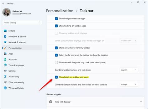 How To Show Labels On Taskbar Pins In Windows 11 Geek Rewind