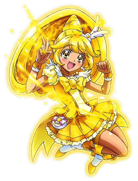 Cure Peace Smile Precure Render By Ffprecurespain On Deviantart