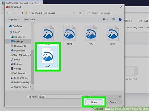 How To Convert Raw Files To With Pictures Wikihow