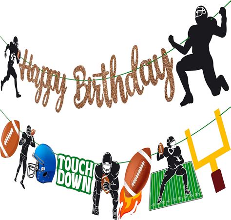 Football Happy Birthday Banners Football Themed Birthday