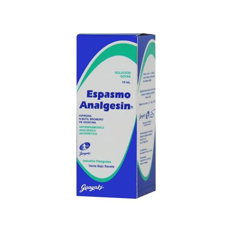 Espasmo Analgesin Gotas Fco X 10 Ml Farmatotal