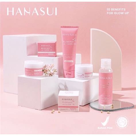 Jual Hanasui Flawless Glow Package 1 Paket Shopee Indonesia