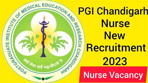 Pgi Chandigarh Nurse Recruitment Out Pgimer Pgi Chandigarh