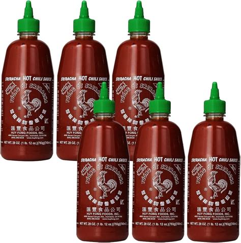 Amazon The Original Huy Fong Sriracha Hot Chili Sauce 28 OZ Rooster Sriracha Chili Sauce