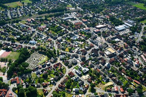 Lathen Von Oben Stadtzentrum Im Innenstadtbereich In Lathen Im