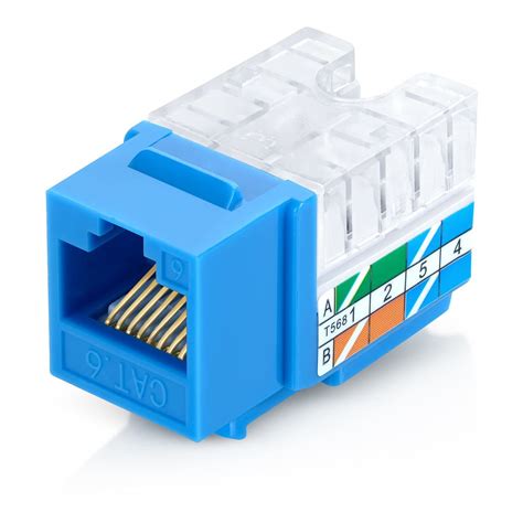 Toolless UTP Cat5e Keystone Jack Network Module 180 Degree RJ45 8p8c