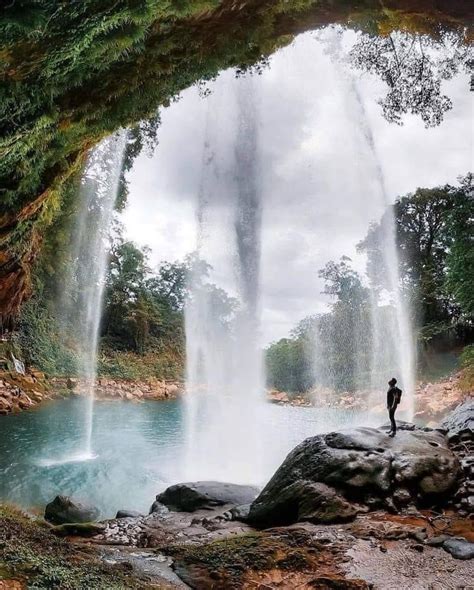 Cascada De Misol Ha Chiapas Mexico Cascadas De Agua Azul Cascadas