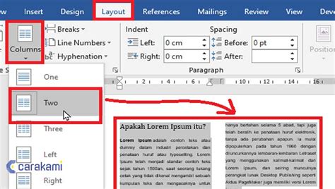 4 Cara Membuat Kolom Koran Microsoft Word